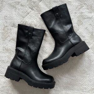 No Boundaries Black Combat Boots